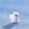 Micro Paisagem Cena Decoração Resina Artesanato Urso Polar Luminoso DIY Jóias Pequenos Acessórios Glaciar Pequenos Ornamentos Boneca