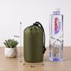 Bolsa de lona a cuadros de poliéster con cordón ajustable, bolsa de nailon con cordón ajustable, bolsa de almacenamiento de ropa con protección solar, bolsa de acabado con bolsillo retráctil, bolsillo pequeño