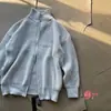 Suéter cárdigan de marca de moda japonés para hombre, otoño, pareja, color liso, cremallera, tejido de punto, chaqueta con cremallera de manga larga