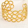 Lele Joyería Europeo y Americano Más Vendido Pulsera Ancha Hueca en Forma de C Estilo Amazon Moda y Elegante Exagerada Vintage Pulsera para Mujer