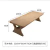 Escritorio Largo Doble Capa de Madera Maciza Multifuncional para Uso Doméstico, Escritorio de Oficina, Mesa de Tablero Grande, Sofá, Mesa de Estudio para Múltiples Personas