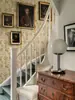 Papel Pintado Floral Retro Papel Pintado Estilo Campestre Americano Sala de Estar Dormitorio Pared de Fondo de TV Tela Decorativa para Pared No Tejido