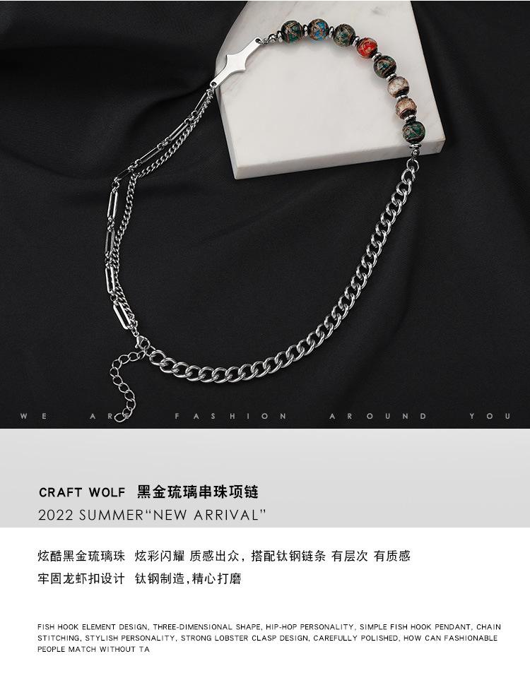 DWX1040-黑金琉璃串珠项链-狼_02.jpg