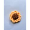 Cabezas de Flores de Girasol Artificiales, Hojas de Hilo, Adornos Colgantes, Ramos, Accesorios para Ropa, Flores Tejidas, Decoración para el Hogar al por Mayor