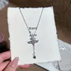 Colar de coração para menina Funfan, design moderno e único, corrente de clavícula da moda, em formato de coração, estilo estudante, versátil e chique