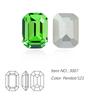 Dongzhou Crystal K9 de alta calidad con base puntiaguda, diamantes de cristal de anís estrellado largo plateados, joyas de diamantes, equipaje, accesorios decorativos de bricolaje al por mayor