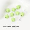 7*8mm acessórios para joias diy cor de doce liga gorda estrela de cinco pontas gorda pulseira material de contas contas estrelas