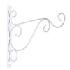 Suporte de flores de ferro ousado Suporte de gancho de parede para flores Suporte para cesta suspensa Placa de porta Suporte para lâmpada de vento Suporte para vaso de flores de varanda