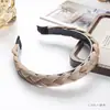 Diadema para Mujer con Acabado de Lujo, Diadema Trenzada, Accesorio para el Cabello de Moda, Diadema Elegante de Corona Alta, Pinza Versátil para el Cabello para Lavarse la Cara