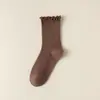 Meias de pelúcia brancas femininas primavera e outono meias finas de algodão femininas meias de renda japonesa fofas jk estilo preppy meias de verão