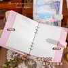 Cuaderno de Cuero PU con Pintura al Óleo Retro de Alto Valor con Hojas Sueltas, Cuaderno Grueso, Diario, Desmontable A5, Libro de Mano
