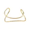 B3316 Moda Transfronteriza Simple Doble Capa Asimétrico Geométrico Hueco Pulsera Abierta Personalizada Versátil Pulsera Diaria