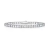 Prata S925 Pulseira Tennis Moissanita Prata Esterlina Transfronteiriça Nicho Luxo Leve Alta Qualidade Pulseira Moda Versátil Joia de Mão para Mulheres