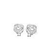 Novos Brincos de Diamante Rosa Brincos de Prata Esterlina 925 Femininos Design de Nicho Francês Retrô Agulhas de Prata Ins Venda por Atacado