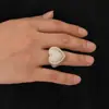 Anillo de Corazón Nuevo Anillo de Zirconia Hip-Hop Europeo y Americano Transfronterizo Anillo Moda Tendencia Joyería para Hombre Venta al por Mayor