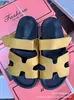 Pantuflas de comercio exterior para mujer, nuevo estilo 2025, diseño color block, casual y versátil, suela gruesa, con correas de velcro, sandalias de playa de moda