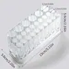 Porta-Canetas Organizador de Ferramentas para Nail Art, Caixa de Mesa Prática de Acrílico de Alta Transparência com 26 Furos para Classificação de Pincéis de Unha Atacado