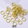 Llavero DIY Colgante de Coche Anillo de Conexión Anilla Abierta 10mm Hierro Pintado Anillo Plano Colorido Anillo Pequeño de Hierro Anillo de Conexión