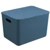 Caixa de armazenamento de plástico Desktop Sundries Cesta de armazenamento com caixa de tampa Fruta Brinquedo Tempero Caixa de armazenamento Roupeiro Caixa de armazenamento