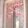 Cortina simples estilo japonês rosa planeta menina coração quarto cortina tecido meia cortina sem perfuração cozinha cortina decorativa
