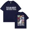 Camiseta con estampado divertido para estación independiente de Amazon TAYLOR SWIFT Hombres y mujeres europeos y americanos casual manga corta venta al por mayor