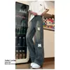 Jeans Vintage Lavado Estilo Americano para Homens, Design de Verão com Toque de Luxo, Estiloso e Moderno, Calça Casual Flare Versátil