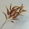 Adereços de decoração de casamento em forma de folha de salgueiro curva com 6 pontas, série de cores outonais, arranjos florais para tetos altos