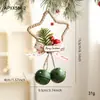 Nuevo Colgante de Campana de Estrella de Cinco Puntas Navideña Colgante de Pared Colgante de Puerta Colgante de Árbol de Navidad Decoración de Lazo de Campana Navideña