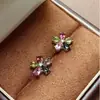 Pendientes de Turmalina Natural Modernos y Versátiles con Plata 925 Incrustada Expertamente, Turmalina de Color Caramelo, Envío Directo de Una Pieza