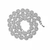 Acessórios de colar de corrente cubana de ouro com diamantes e rosto sorridente exagerado para homens europeus e americanos, estilo punk de personalidade para boate