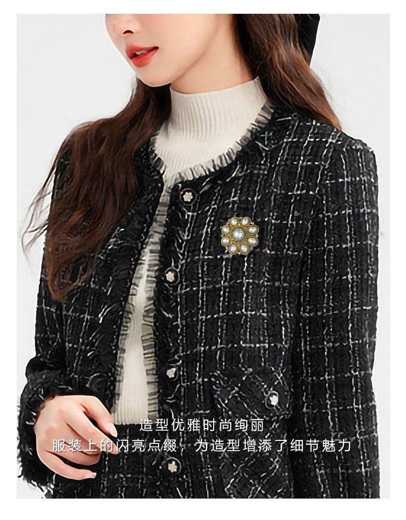 时尚中古风系列优雅胸针小众设计高级感几何形胸花新品