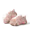Tênis Dad Shoes de Comércio Exterior para Mulheres 2026 Primavera Novo Estilo Flats com Laço de Strass Sola Grossa Casual Esportivo Sola de Durian Sapatos Femininos