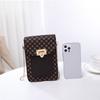 Bolso para teléfono móvil estampado 2022, mini bolsos transfronterizos, bolso de mujer de una generación, bolso pequeño retro simple