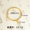 Pulseira Harmonia de Dois Mundos Estilo Chinês Lótus Dourado de Areia Vietnamita Caractere da Fortuna Pulseira Herança Antiga Atacado Liga de Cobre Dourado de Imitação