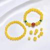 La segunda generación de cera de abeja sintética cuentas sueltas cuentas redondas Wen jugar con cuentas hecho a mano diy ensartar pulsera de cristal collar materiales de joyería