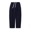 Calça jogger de moletom elástica de marca da moda com fleece de 250g, calça esportiva casual simples de perna reta solta e resistente, estilo de casal para outono e inverno