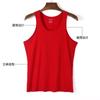 Chaleco Interior para Hombre Rojo Grande Carácter Fu Boda Festivo Año de Nacimiento Ropa Interior Base