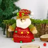 Bolsas de Pelúcia para Doces de Natal Transfronteiriças, Bolsas de Presente em Formato de Rena e Boneco de Neve, Bolsas de Frutas Maçã Paz