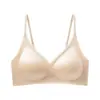 Base Líquida para Seios Pequenos Intimates Copo Semi-Fixo Suporte Macio Push-Up Anti-Queda Costas Bonitas Alças Finas Sutiã Sem Costura