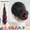 Peruca para Mulheres com Mechas, Aplique de Coque Auto-Amarrável para Aumentar o Volume, Acessório de Cabelo para Coque Baixo, Coque de Cabelo Estilo Antigo