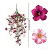 Popular 69 Galhos Eucalipto Artificial Narciso Orquídea Decoração Externa para Casa Trepadeira Pendurada na Parede Flor Artificial Trepadeira Decoração de Natal