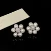 Pendientes Franceses Elegantes de Plata con Zirconia y Perla, Pendientes de Lujo Ligero de Alto Nivel con Temperamento, Diseño de Pendientes de Nicho, Venta al por Mayor
