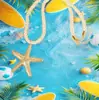 Moda Europeia e Americana Venda Quente Transfronteiriça Colar com Pingente de Estrela-do-Mar Estilo Oceano Corrente de Corda Trançada Estilo Praia de Férias Uso em Camadas