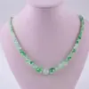 Collar de cuentas de imitación de jade de mármol blanco de 8 mm, pulsera de cuentas redondas multicolor, pulsera de hielo transparente DIY, collar al por mayor