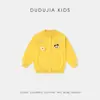 [Algodón Puro] Ropa Infantil Dudu Suéter Cardigan Infantil Primavera Nuevo Estilo Chaqueta para Niñas Conjunto de Primavera Ropa de Moda para Niños