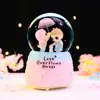 Nova Princesa dirigindo para o castelo de princesa dos sonhos caixa de música de desenho animado bola de cristal bola de água criativa enfeites de decoração de mesa