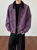 Entrega Rápida Marca de Moda Estilo Americano Chaqueta de Cuero PU para Hombre, Abrigo de Cuero Vintage Pesado, Tops Casuales de Primavera y Otoño para Hombre con Cuello Campana