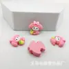 Dibujo animado sosteniendo rábano de fruta Sanrio melody funda de teléfono diy pasador tocado caja de almacenamiento material de resina