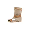 Design de Nicho Estilo Retrô Europeu e Americano Botas Curtas da Moda para Mulheres 2026 Verão Fivela de Cinto Respirável Versátil Sandálias Sapatos Femininos