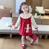 Vestidos para Niñas Otoño Nuevo Elegante Infantil 2026 Princesa Bebé Niña Faldas de Dibujos Animados Faldas de Lana para Bebé